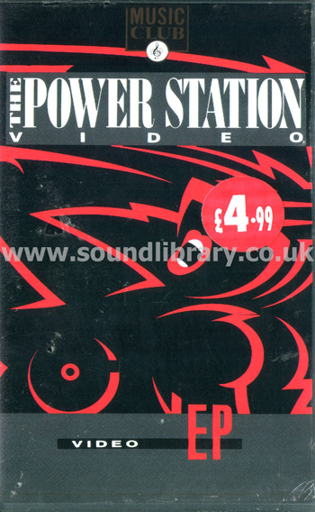 The Power Station Video EP The Power Station VHS PAL Video Front Inlay Sleeve