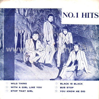 The Troggs No. 1 Hits Thailand Issue 7" EP TK Records TK-16 Front Sleeve Image