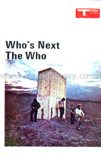 The Who Who's Next UK Issue Stereo MC Track 3191-005 Front Inlay Card