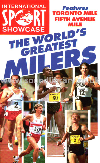 The World's Greatest Milers VHS PAL Video The Video Collection VC 2024 Front Inlay Sleeve