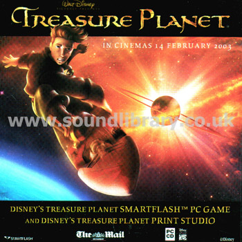 Treasure Planet Daily Mail Promotional Media CD Buena Vista MOS0082 Front Card Sleeve