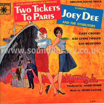 Two Tickets To Paris Joey Dee and The Starliters USA Issue LP Roulette R 25182 Front Sleeve Image