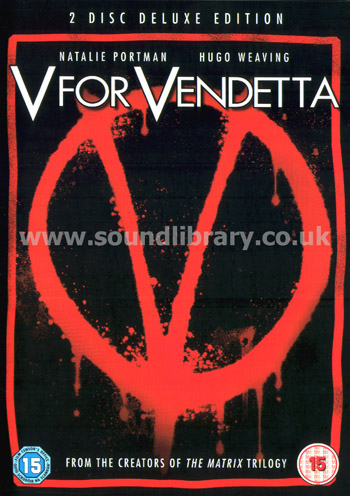 V For Vendetta Natalie Portman Region 2 PAL 2DVD Warner Home Video D082379 Front Inlay Image