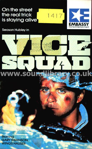 Vice Squad Season Hubley VHS PAL Video Embassy Home Entertainment 2015 Front Inlay Sleeve