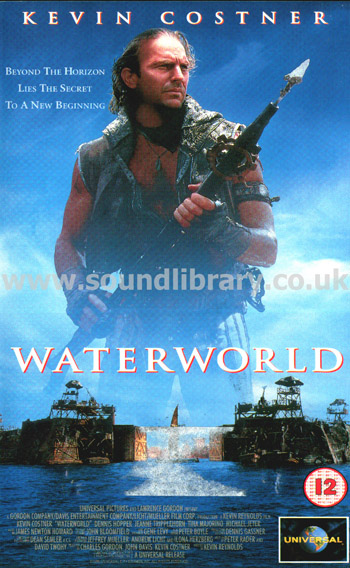 Waterworld Kevin Costner VHS PAL Video Universal VHR 1887 Front Inlay Sleeve