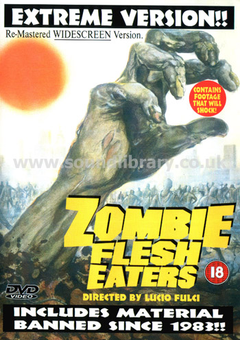 Zombie Flesh Eaters Lucio Fulci Region Free DVD Stonevision Entertainment SVD5002 Front Inlay Sleeve