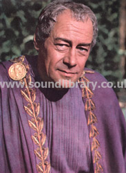 Rex Harrison as Julius Caesar in Cleopatra circa 1963