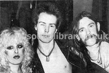 Sid Vicious with Lemmy Kilmister & Nancy Spungen