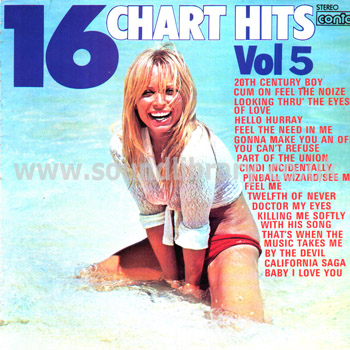 16 Chart Hits Vol 5 UK Issue Stereo LP Contour 2870 316 Front Sleeve Image