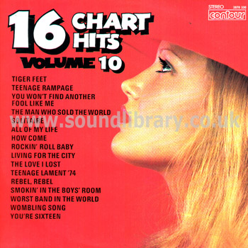 16 Chart Hits Volume 10 UK Issue Stereo LP Contour 2870 330 Front Sleeve Image