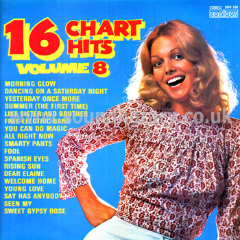 Unknown - Not Stated 16 Chart Hits Volume 8 UK Issue Stereo LP Front Sleeve Image