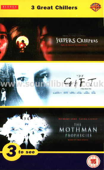 3 Great Chillers Jeepers Creepers The Gift The Mothman Prophecies VHS Box Set S095286 Box Image