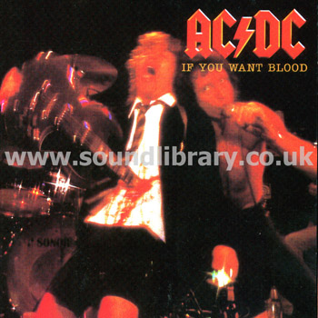 AC/DC If You Want Blood, You've Got It UK Issue CD EMI 494 6692 Front Inlay Image