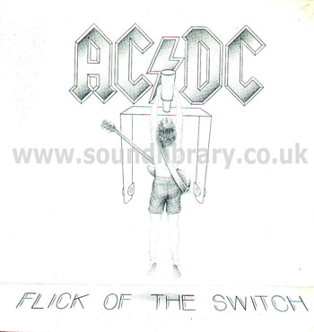 AC/DC Flick of The Switch UK Issue Stereo LP Atlantic UK Atlantic 78-0100-1 Front Sleeve Image