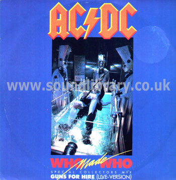 AC/DC Who Made Who UK Issue Stereo 12" Atlantic A9425T Front Sleeve Image