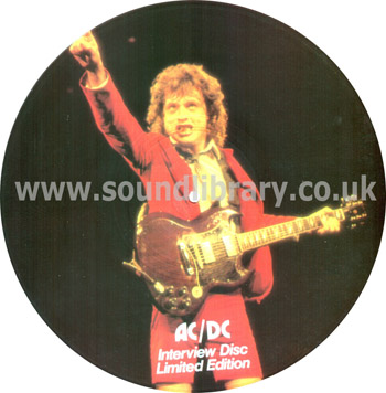 AC/DC Limited Edition Interview LP UK Issue Picture Disc LP Picture Disc Image