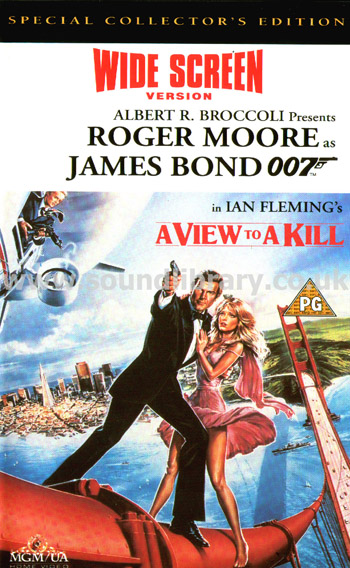 A View To A Kill Christopher Walken Roger Moore VHS Video MGM/UA Home Video S051726 Front Inlay Sleeve