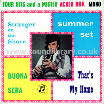Mr. Acker Bilk Four Hits and a Mister UK 7" EP Columbia SEG 8156 Green Label Front Sleeve Image