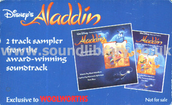 Aladdin One Jump Ahead, Marketplace Alan Menken Tim Rice MC Single Pickwick DSP1 Cardboard Slip Cover