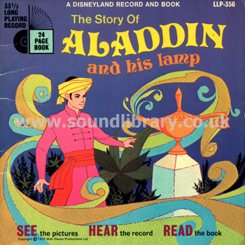 The Story Of Aladdin And His Lamp Lois Lane UK Issue 7" EP Disneyland LLP 356 Front Sleeve Image