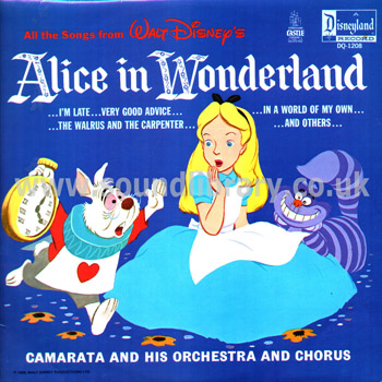 Alice In Wonderland Camarata and His Orchestra and Chorus UK Issue LP Front Sleeve Image