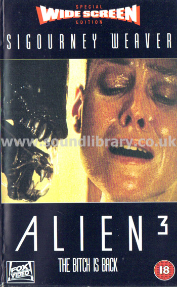 Alien 3 Sigourney Weaver VHS PAL Video Fox Video WS 5593 Front Inlay Sleeve