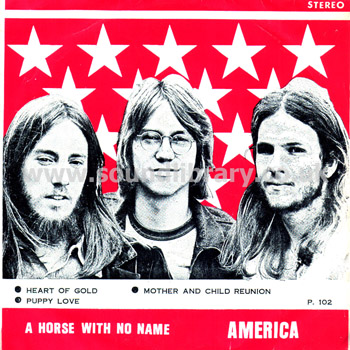 America A Horse With No Name Thailand Issue Stereo EP Stereo 4 Record P102 Front Sleeve Image