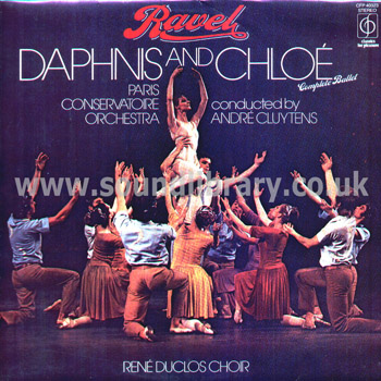 Andre Cluytens Ravel Daphnis & Chloe Complete Ballet UK Issue Stereo LP CFP 40323 Front Sleeve Image
