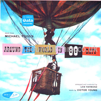 Victor Young Around The World In 80 Days UK Issue LP Gala Records GLP 326 Front Sleeve Image