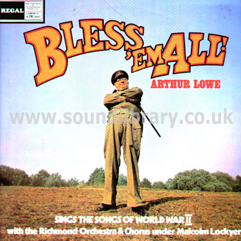 Arthur Lowe Bless 'Em All New Zealand Issue Stereo LP Regal SREG 30176 Front Sleeve Image