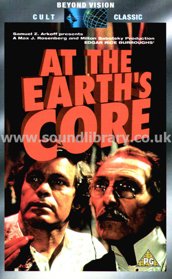 At The Earth's Core Doug McClure VHS PAL Video Warner Home Video S038162 Front Inlay Sleeve