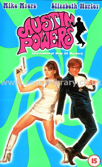 Austin Powers International Man Of Mystery Mike Myers VHS PAL Video Pathe P8929S Front Inlay Sleeve