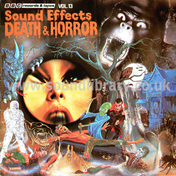BBC Radiophonic Workshop BBC Sound Effects Death & Horror LP BBC Records REC 269 Front Sleeve Image
