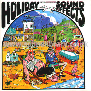 BBC Sound Effects No. 18 Holiday Sound Effects Mono / Stereo LP BBC REC 301 Front Sleeve Image