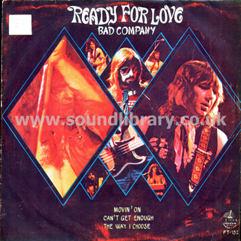 Bad Company Ready For Love, Way I Choose Thailand 7" EP 4 Track Stereo FT. 152 Front Sleeve Image