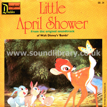 Little April Shower, Let's Sing A Gay Little Spring Song Larry Morey UK 7" DD 24 Front Sleeve Image