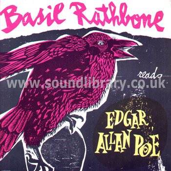 Basil Rathbone Reads Edgar Allan Poe UK Issue LP Caedmon Literary Series TC 1028 Front Sleeve Image