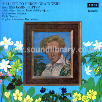 Benjamin Britten Salute To Percy Grainger Australia Stereo LP Decca SXLA 6410 Front Sleeve Image