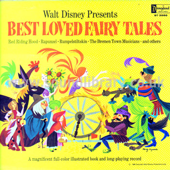 Best Loved Fairy Tales Jean Aubrey UK Issue LP Disneyland ST 3965 Front Sleeve Image