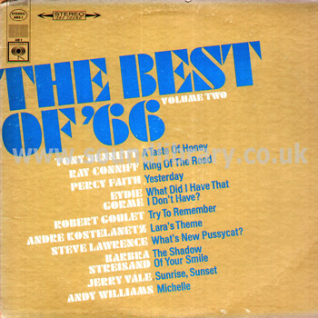 The Best of '66 Canada Issue Stereo LP Columbia ABS 1 Front Sleeve Image