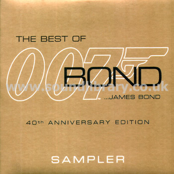 The Best Of Bond 40th Anniversary Edition Sampler CD EMI CDLIC225 Front Card Sleeve