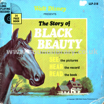 Black Beauty Jean Aubrey UK Issue G/F Sleeve 7" EP Disneyland Front Sleeve Image