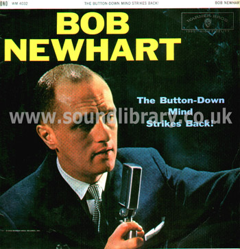 Bob Newhart The Button Down Mind Strikes Back! UK Issue Mono LP Warner Bros. WM 4032 Front Sleeve Image