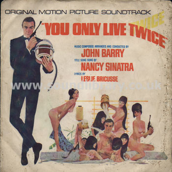 You Only Live Twice James Bond Thailand Issue 7" EP Coliseum CLS 1014 Front Sleeve Image