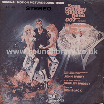 Diamonds Are Forever James Bond Thailand Issue 7" EP TKR TKR-015 Front Sleeve Image
