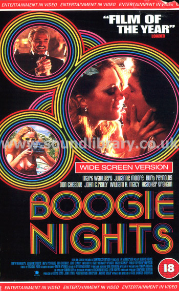 Boogie Nights Burt Reynolds Heather Graham VHS Video Entertainment In Video EVS 1290 Front Inlay Sleeve