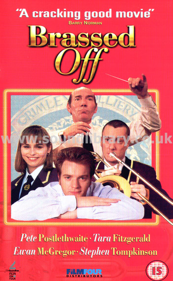 Brassed Off Ewan McGregor VHS PAL Video Channel Four Corporation VC 3599 Front Inlay Sleeve