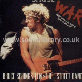 Bruce Springsteen War Greece Issue Maxi Single 12" Front Sleeve Image