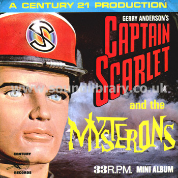 Captain Scarlet And the Mysterons Francis Matthews UK Issue 7" EP Century 21 MA132 Front Sleeve Image