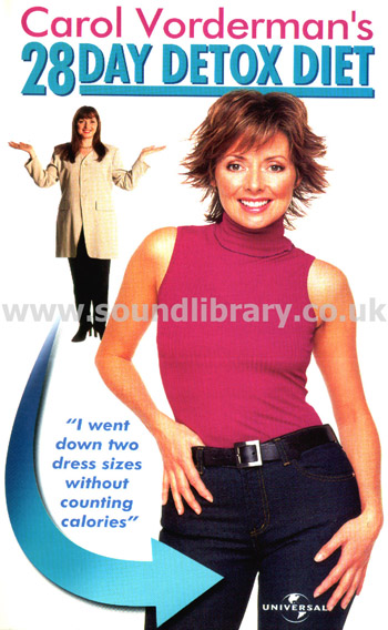 Carol Vorderman Carol Vorderman's 28 Day Detox Diet UK VHS Video Universal 9026423 Front Inlay Sleeve